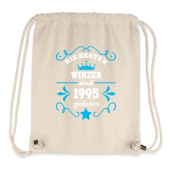Winzer Geburtstag Geboren 1995 Jahrgang 95 Geb - Stanley/Stella recycelter Gym Bag - Naturweiß - Vorne