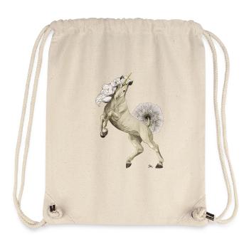 Einhorn mit Schweif und Mähne aus Pusteblume - Stanley/Stella recycelter Gym Bag - Naturweiß - Vorne