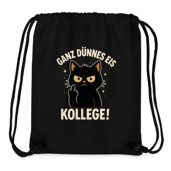 Good Morning Very Thin Cat Coffee - Stanley/Stella Recycled Gym Bag - black - Front