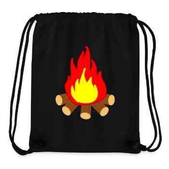 Feuer - Stanley/Stella recycelter Gym Bag - Schwarz - Vorne