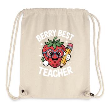 Berry Bester Lehrer Grundschullehrer - Stanley/Stella recycelter Gym Bag - Naturweiß - Vorne