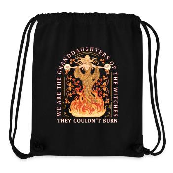 Feminist We Are The Granddaughters Statement - Stanley/Stella Recycled Gym Bag - black - Front