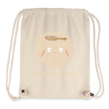 Animal Humour Lapin Tête Lion - Sac à cordon recyclé Stanley/Stella - blanc naturel - Devant