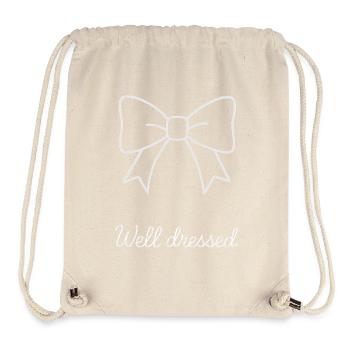 Well dressed. - Stanley/Stella Recycled Gym Bag - natural - Front