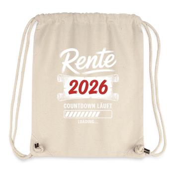 Rente 2026 Countdown läuft - Stanley/Stella recycelter Gym Bag - Naturweiß - Vorne