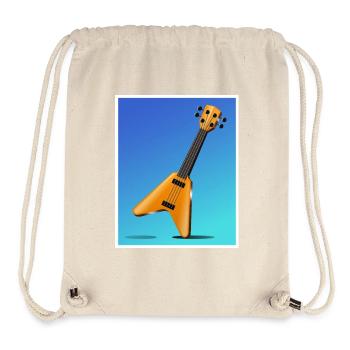 Cartoon-Gitarrenplakat-Kunst - Stanley/Stella recycelter Gym Bag - Naturweiß - Vorne