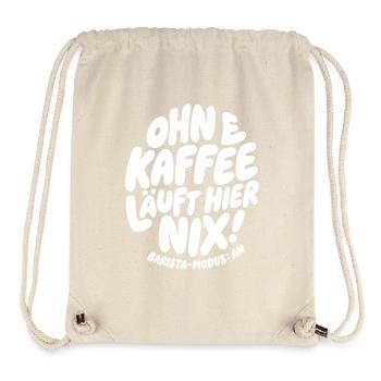 Rien ne marche ici sans café - Sac à cordon recyclé Stanley/Stella - blanc naturel - Devant