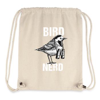 For Nerdy Bird Nerd Lover Birdwatchers - Stanley/Stella Recycled Gym Bag - natural - Front