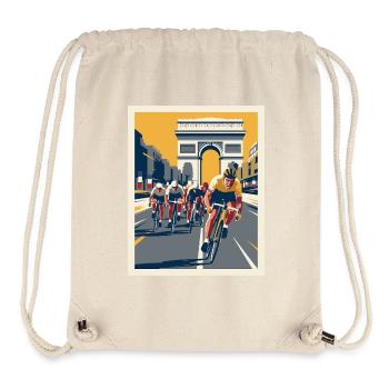 Paris Sprint — Bicycletisme Mémoire - Sac à cordon recyclé Stanley/Stella - blanc naturel - Devant