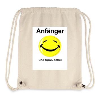 Anfänger und Spass dabei - Stanley/Stella recycelter Gym Bag - Naturweiß - Vorne
