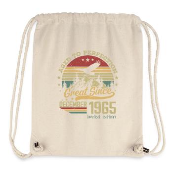 59 years old Aged to perfection born: December 1965 - Stanley/Stella Recycled Gym Bag - natural - Front