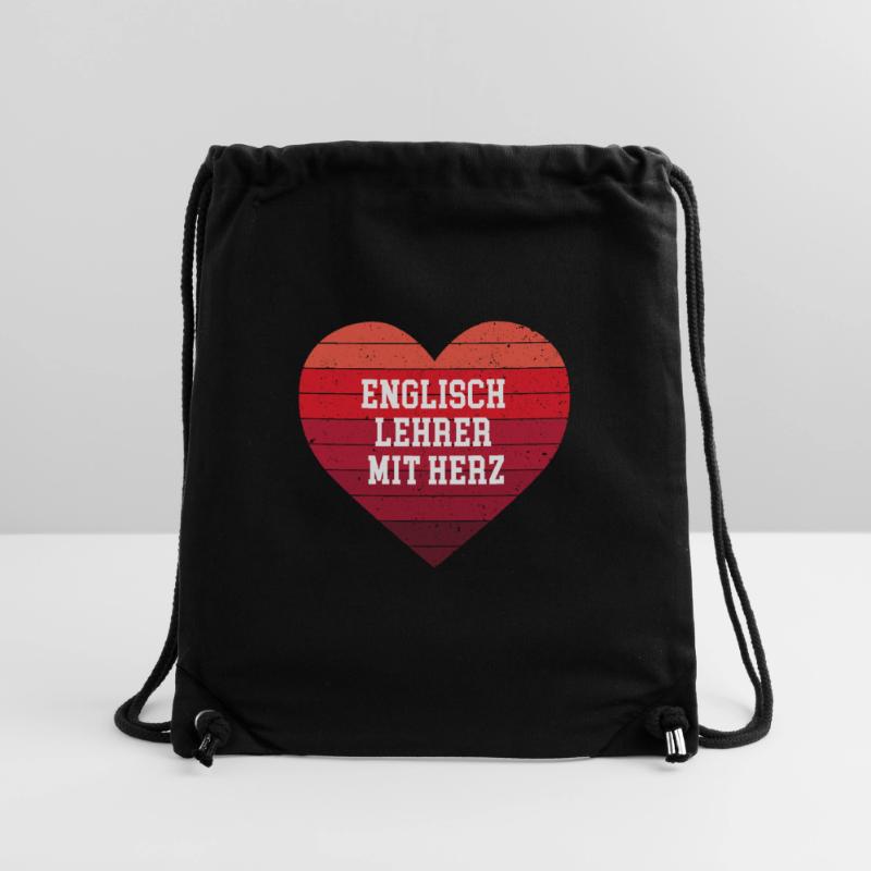 Englisch Lehrer mit Herz Bester Englischlehrer Stanley/Stella recycelter Gym Bag