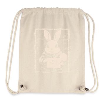Hase Eierdieb Osterhase Mugshot Polizeifoto Ostern - Stanley/Stella recycelter Gym Bag - Naturweiß - Vorne