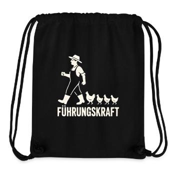 Führungskraft Hühner Landwirt Bauer Geschenkidee - Stanley/Stella recycelter Gym Bag - Schwarz - Vorne