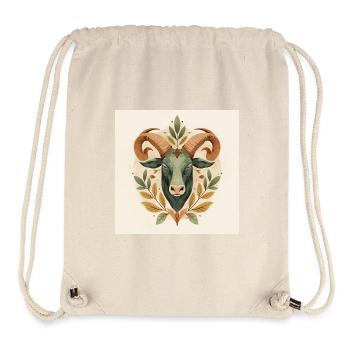 Bull's Head - Stanley/Stella Recycled Gym Bag - natural - Front