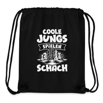 Schach Jungs Schachspieler Jungen - Stanley/Stella recycelter Gym Bag - Schwarz - Vorne