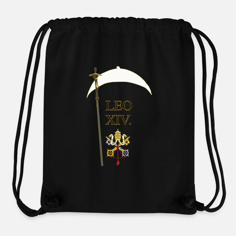 Pope LEO XIV Vatican City - Stanley/Stella Recycled Gym Bag - black