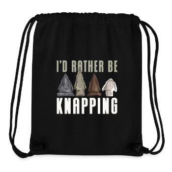 I'd Rather Be Knapping - Stanley/Stella recycelter Gym Bag - Schwarz - Vorne