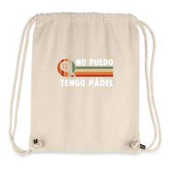 Je ne peux pas avoir de raquette de padel vintage - Sac à cordon recyclé Stanley/Stella - blanc naturel - Devant