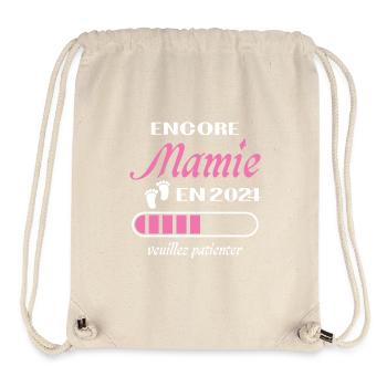 Oma Mädchen Wieder 2024 Zukünftige Oma Geschenk - Stanley/Stella recycelter Gym Bag - Naturweiß - Vorne