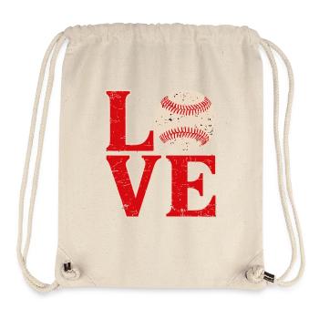 Aimer le baseball - Sac à cordon recyclé Stanley/Stella - blanc naturel - Devant