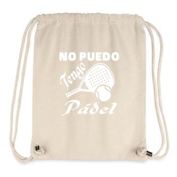 Je ne peux pas avoir d’athlètes de padel - Sac à cordon recyclé Stanley/Stella - blanc naturel - Devant