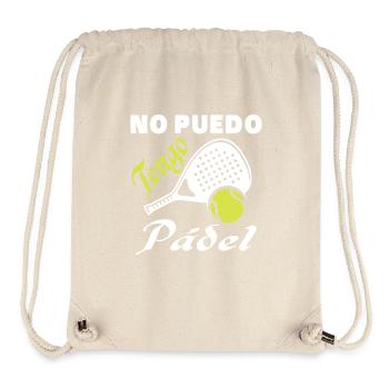 Je ne peux pas avoir d’athlètes de padel - Sac à cordon recyclé Stanley/Stella - blanc naturel - Devant