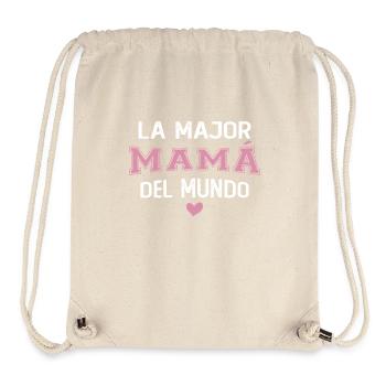 The best mom in the world Mother's Day - Stanley/Stella Recycled Gym Bag - natural - Front