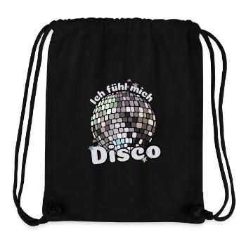 Ich fühl mich Disco! Diskothek Discokugel Spruch - Stanley/Stella recycelter Gym Bag - Schwarz - Vorne