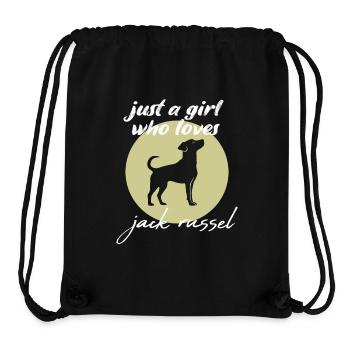 just a girl who loves dogs jack russel terrier - Stanley/Stella Recycled Gym Bag - black - Front