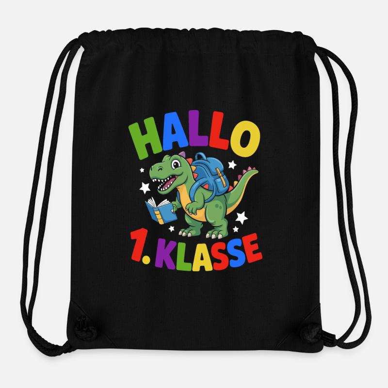 Hello 1st Grade - Inscription à l’école - Sac à cordon recyclé Stanley/Stella - noir