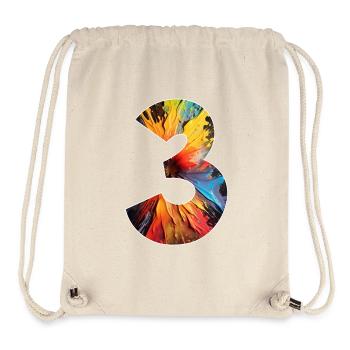 NUMBER 3 YEARS 3RD BIRTHDAY - Stanley/Stella Recycled Gym Bag - natural - Front