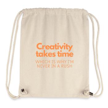 Creativity Takes Time - Stanley/Stella Recycled Gym Bag - natural - Front