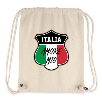 Italie - Sac à cordon recyclé Stanley/Stella - blanc naturel - Devant