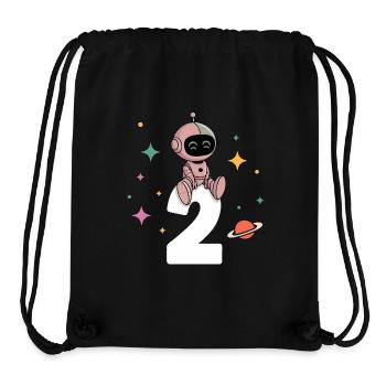 Ich bin 2 Jahre zweiter Geburtstag Astronaut - Stanley/Stella recycelter Gym Bag - Schwarz - Vorne