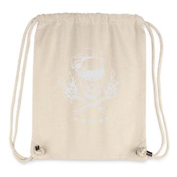 scary grill, Totenkopf - Stanley/Stella recycelter Gym Bag - Naturweiß - Vorne