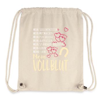 VOLLBLUT - mein - Stanley/Stella recycelter Gym Bag - Naturweiß - Vorne