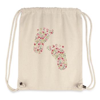 pieds liberty rose - Sac à cordon recyclé Stanley/Stella - blanc naturel - Devant