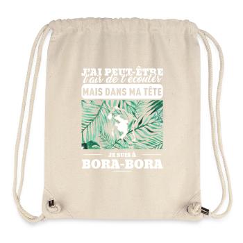 bora-bora-definition - Sac à cordon recyclé Stanley/Stella - blanc naturel - Devant