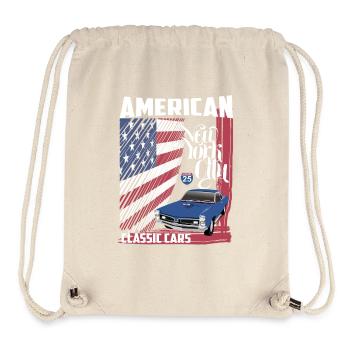 American Classic Cars - Stanley/Stella recycelter Gym Bag - Naturweiß - Vorne