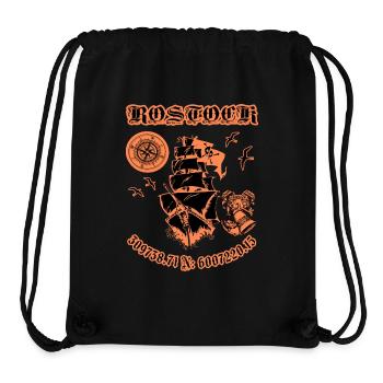 Rostock Hometown - Stanley/Stella Recycled Gym Bag - black - Front
