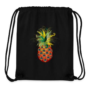 extraordinary pineapple from peacock eye feathers - Stanley/Stella Recycled Gym Bag - black - Front