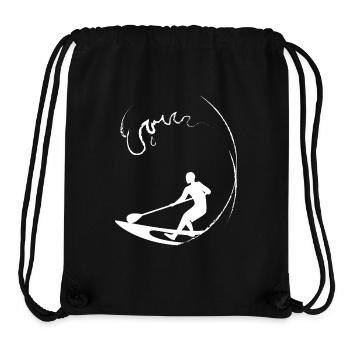 SUP Surfer - Stanley/Stella recycelter Gym Bag - Schwarz - Vorne