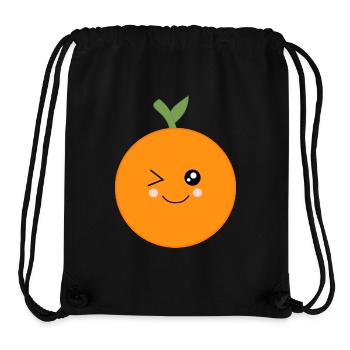 Orangen Frucht Früchte Kostüm Fasching Karneval - Stanley/Stella recycelter Gym Bag - Schwarz - Vorne
