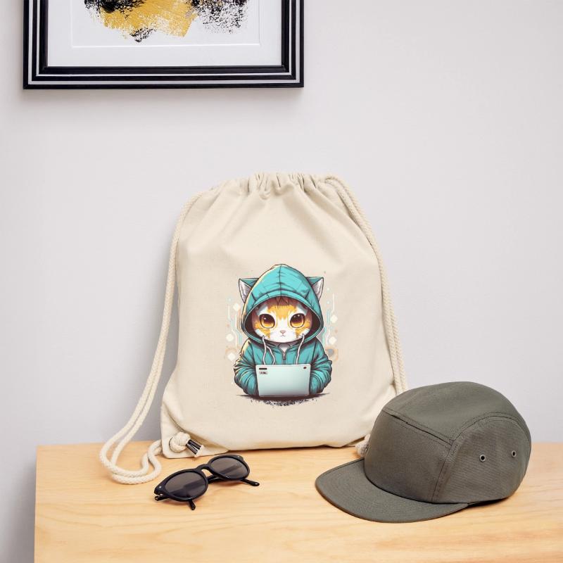 Coding cat Stanley/Stella Recycled Gym Bag