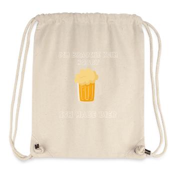 Craftbier Stilvolles Design für Bierliebhaber - Stanley/Stella recycelter Gym Bag - Naturweiß - Vorne