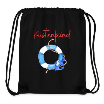 Küstenkind - Stanley/Stella recycelter Gym Bag - Schwarz - Vorne