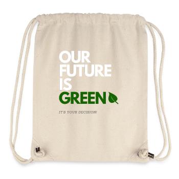 NOTRE AVENIR EST VERT - Sac à cordon recyclé Stanley/Stella - blanc naturel - Devant