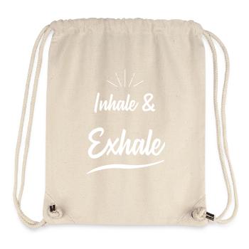 Dictons de yoga - Sac à cordon recyclé Stanley/Stella - blanc naturel - Devant