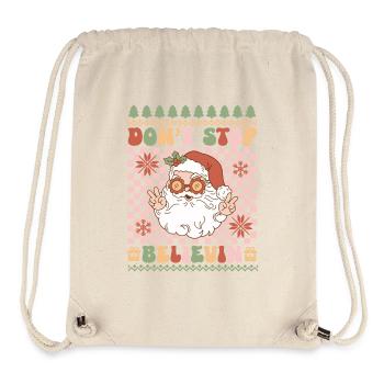 Hässlicher Weihnachtspullover - Stanley/Stella recycelter Gym Bag - Naturweiß - Vorne